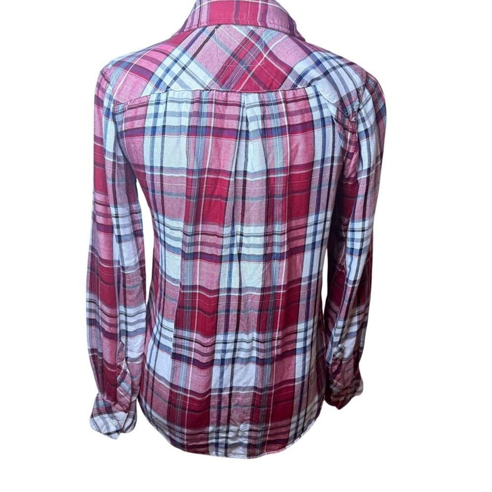 Rails | Red Plaid Double Lined Button Down Shirt … - image 4